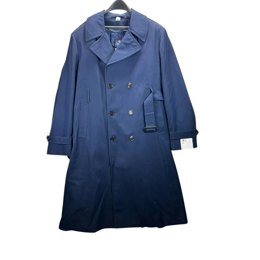USAF Air Force Topcoat 46 X-Long Neptune Garment Co Navy Trench Coat